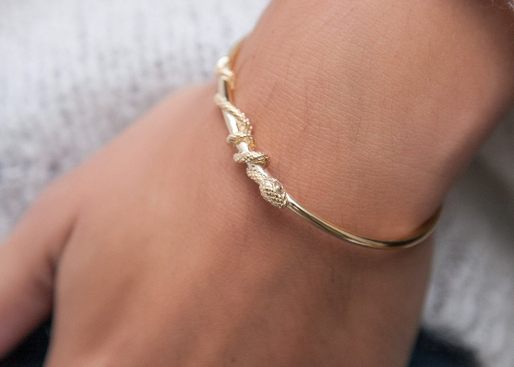 Armreif Schlange 16 Karat vergoldet | Shop Nory