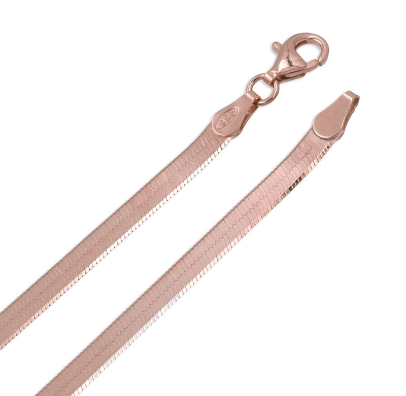 Flache Schlangenkette in Roségold – zeitloser Bestseller | Shop Nory