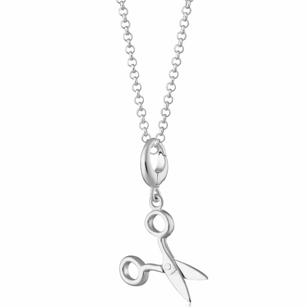 Silberne Scheren Charm-Halskette | Shop Nory