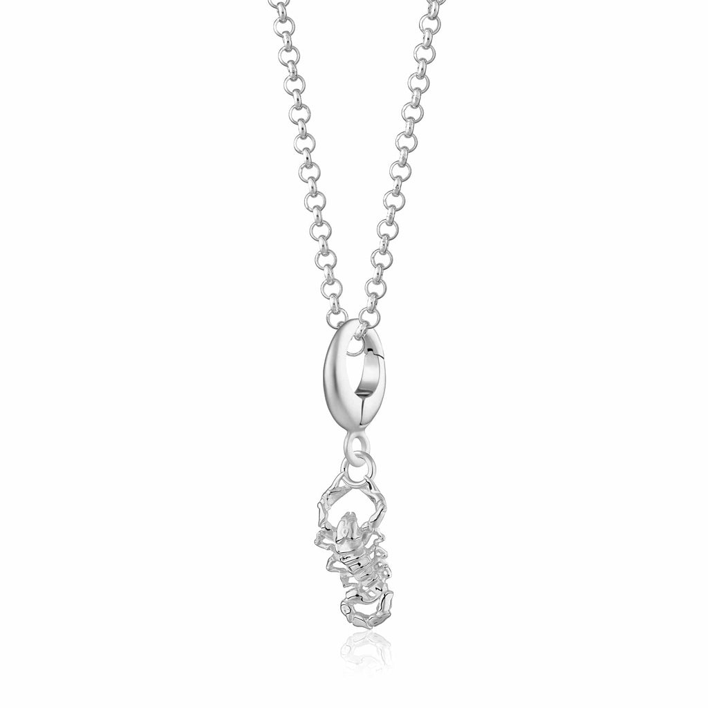 Silber Skorpion Charm Halskette | Shop Nory