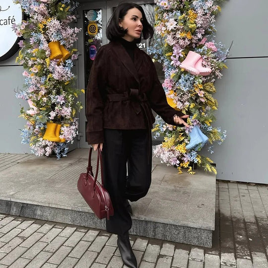 Wildlederjacke