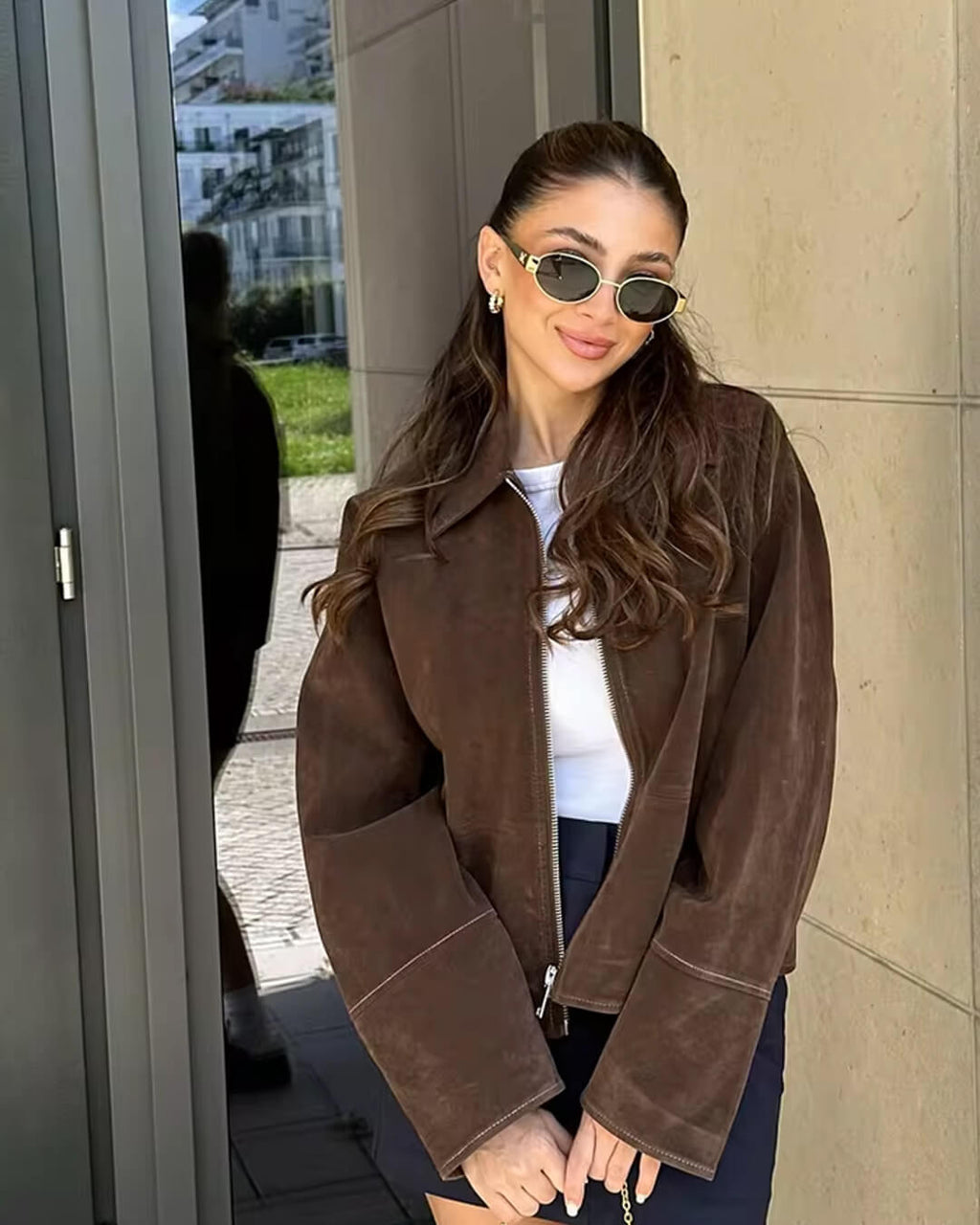 Wildlederjacke