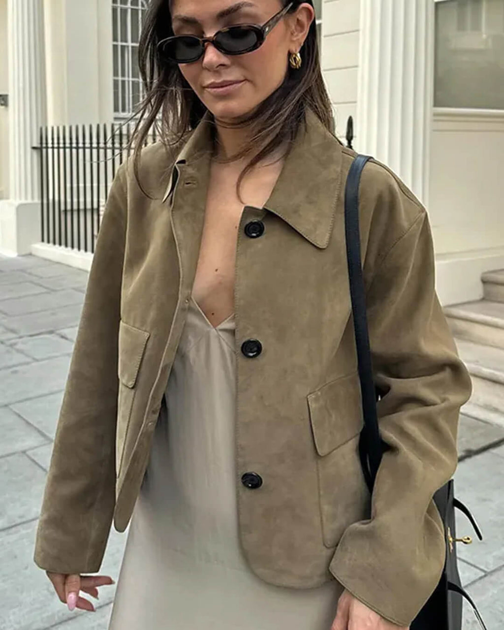Wildleder Blazerjacke