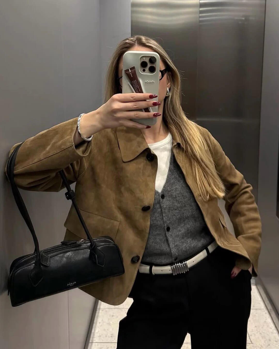 Wildleder Blazerjacke