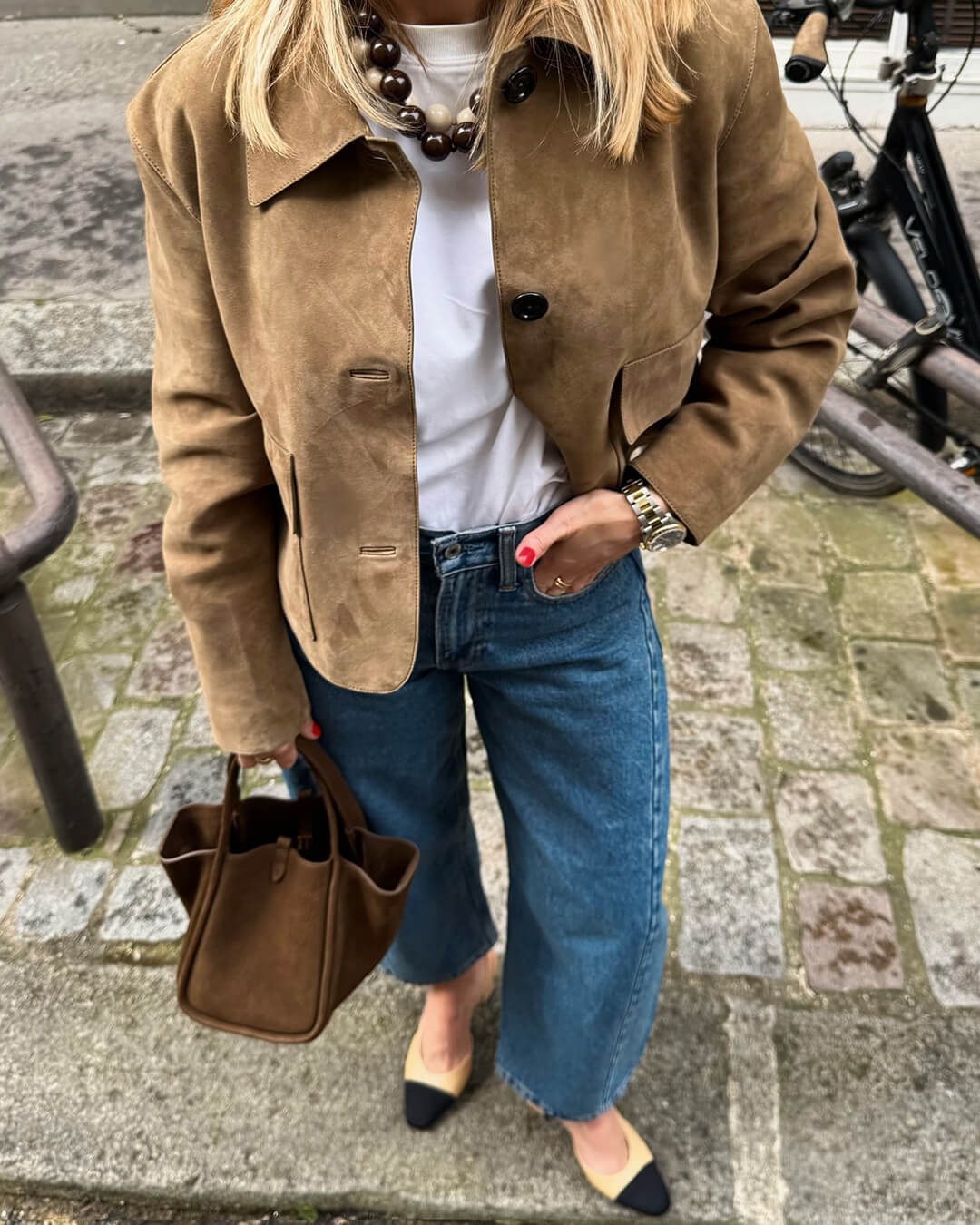 Wildleder Blazerjacke