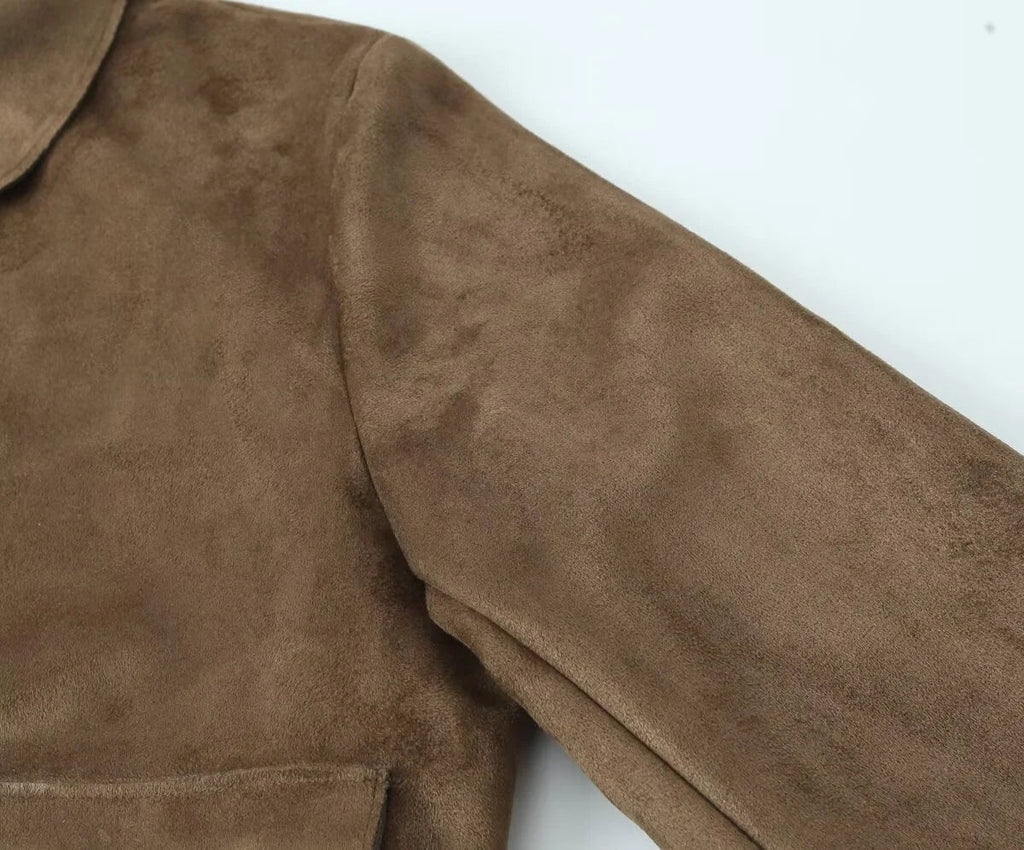 Wildleder Blazerjacke