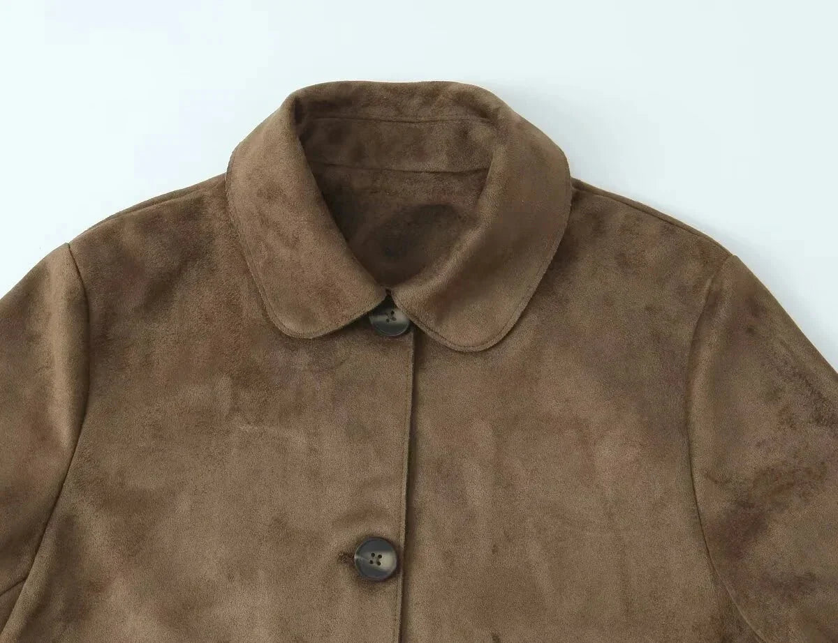 Wildleder Blazerjacke