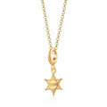 Gold Sheriff Badge Charm Necklace | Shop Nory