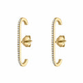 Shiny Zircon 925 Sterling Silver Lange Ohrstecker | Shop Nory