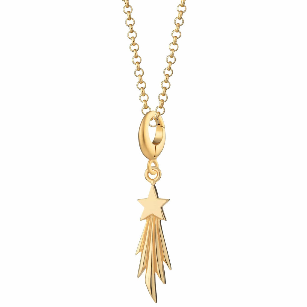 Gold Shooting Star Charm Halskette | Shop Nory