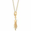 Gold Shooting Star Charm Halskette | Shop Nory