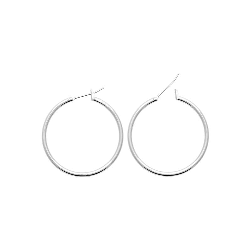 Silbercreolen 3 cm – Zeitlose Eleganz aus 925er Silber | Shop Nory