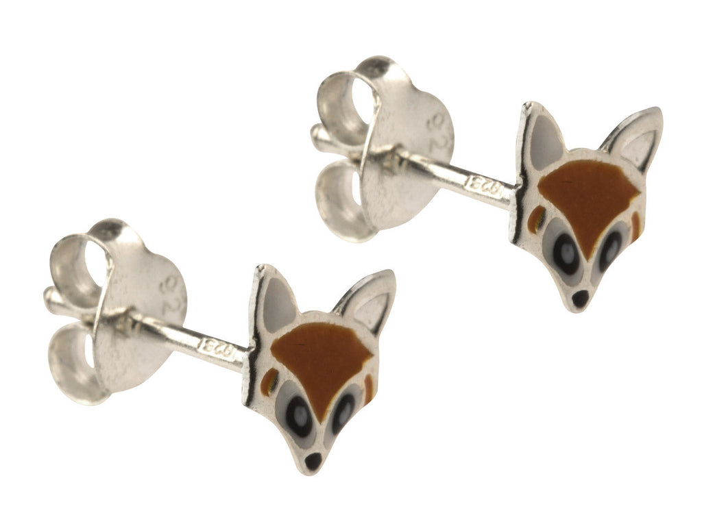 Silber Ohrringe Kinder – Fuchs Ohrstecker aus 925 Silber | Shop Nory