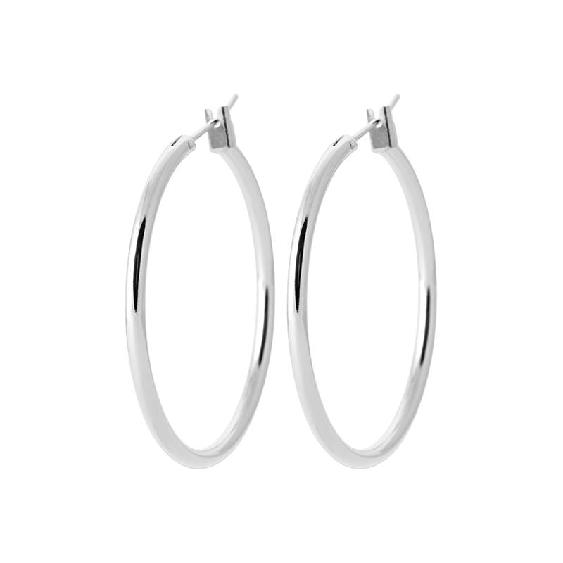 Silbercreolen 3 cm – Zeitlose Eleganz aus 925er Silber | Shop Nory
