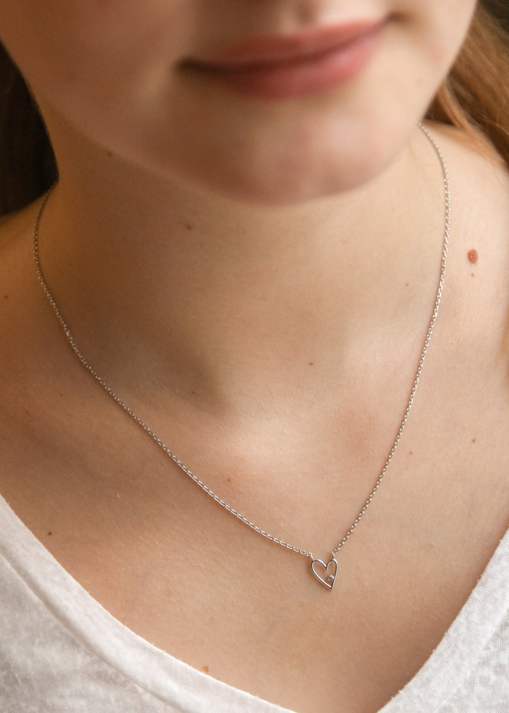 Silberkette mit Herzanhänger und Zirkonia – elegantes & zeitloses Design | Shop Nory