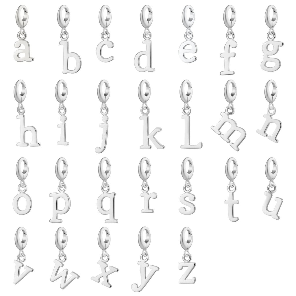 Silber Buchstaben Charm Halskette | Shop Nory