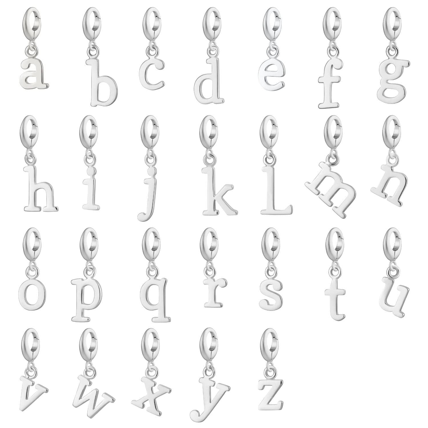 Silber Buchstaben Charm Halskette | Shop Nory