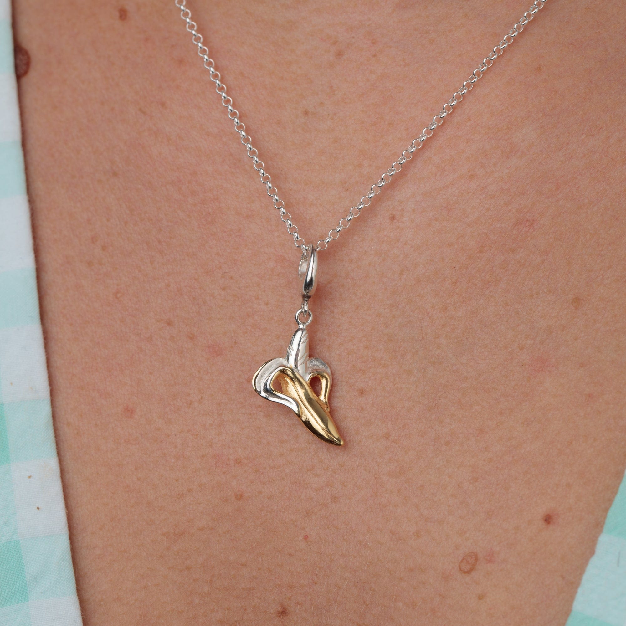 Silberne Banane Charm Halskette | Shop Nory