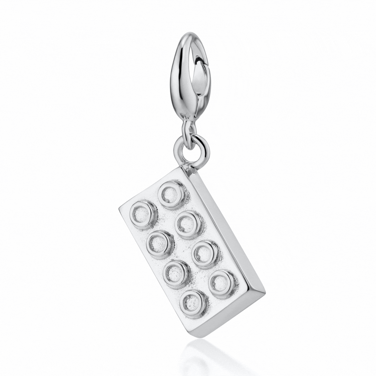 Silber Baustein Charm Halskette | Shop Nory