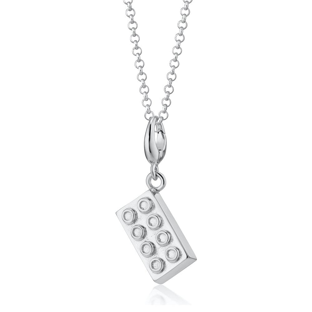 Silber Baustein Charm Halskette | Shop Nory
