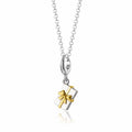 Silber Präsent Charm Halskette mit Goldbogen | Shop Nory