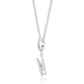 Silber Wäscheklammer Charms Halskette | Shop Nory