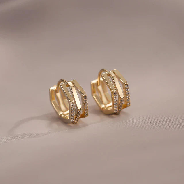 Geometrische Runde Delikate Creolen | Shop Nory