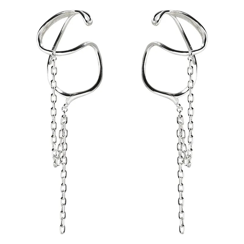 Lange Quasten Kette Keine Piercing Ohrringe | Shop Nory