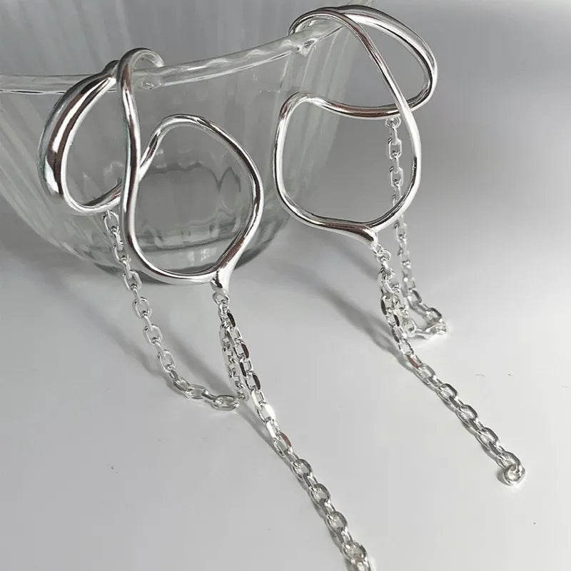 Lange Quasten Kette Keine Piercing Ohrringe | Shop Nory