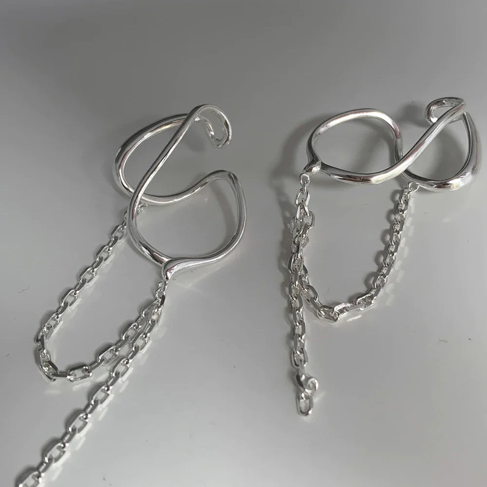 Lange Quasten Kette Keine Piercing Ohrringe | Shop Nory