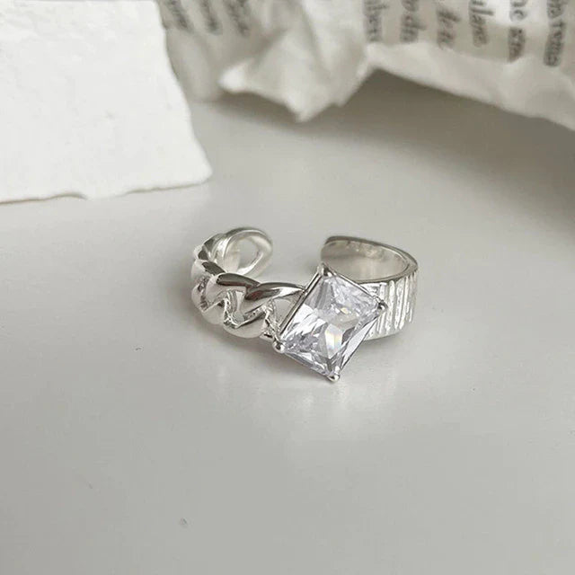 Einfach süßer herzförmiger Zirkonring | Shop Nory
