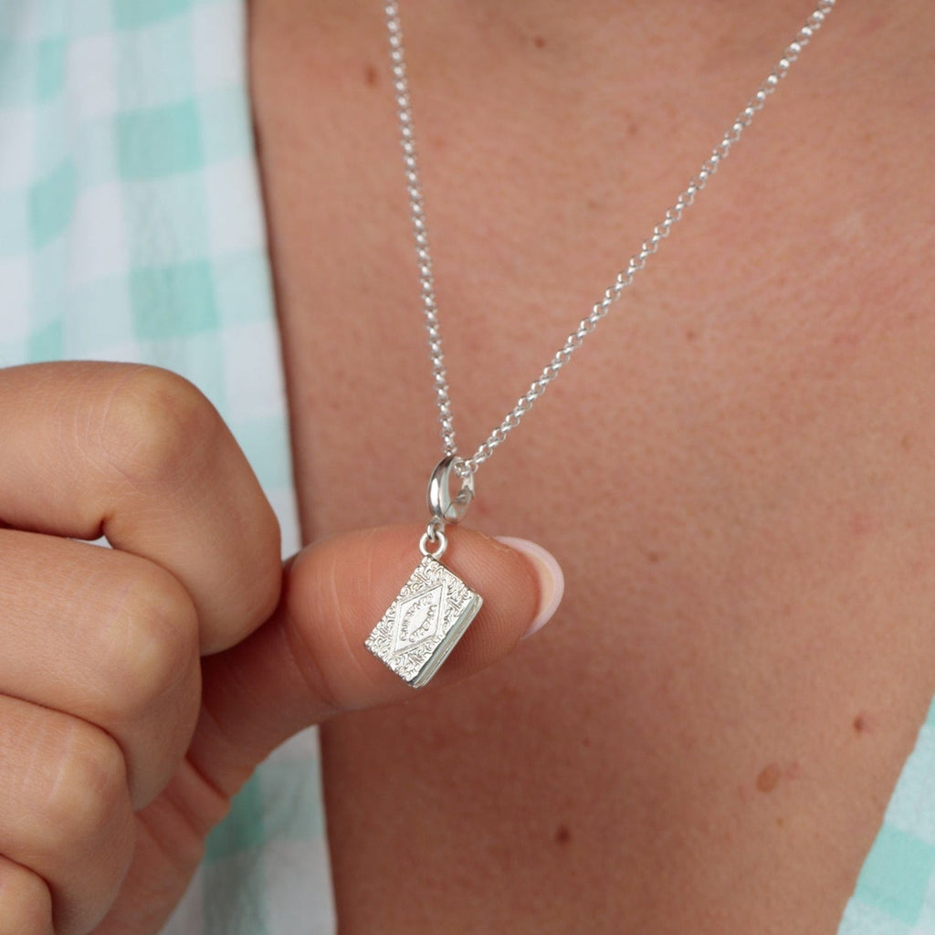 Silber Creme Biscuit Charm Halskette | Shop Nory