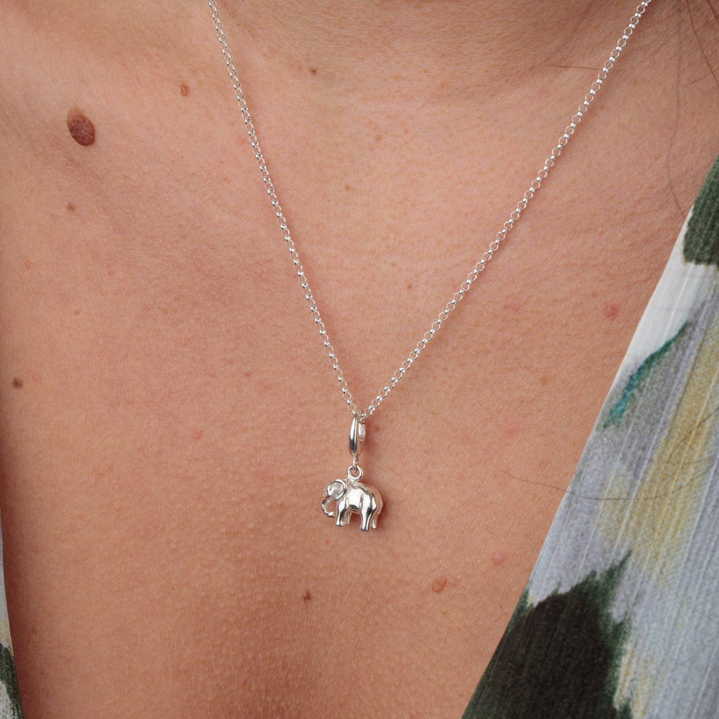 Silberner Elefant Charm Anhänger | Shop Nory