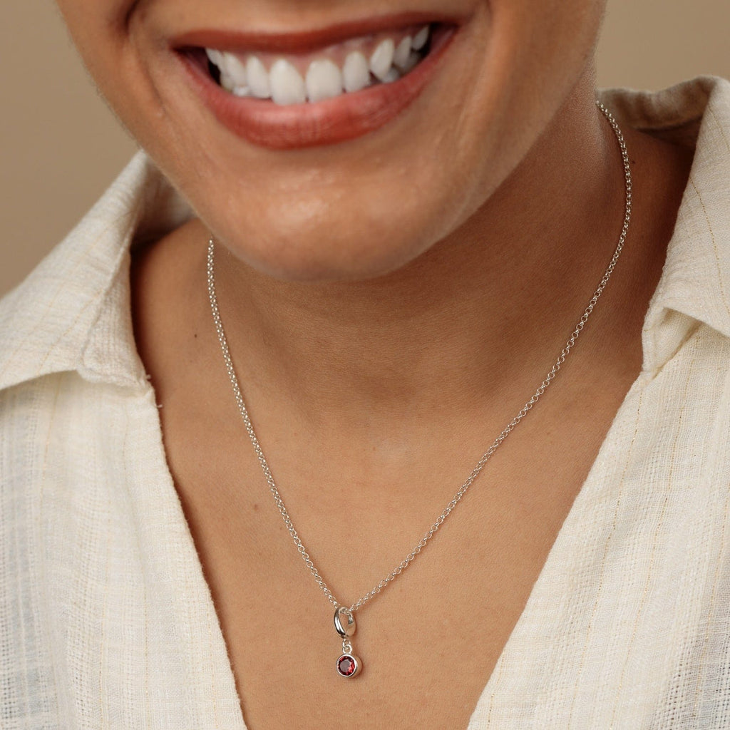 Geburtsstein Charm Halskette | Shop Nory