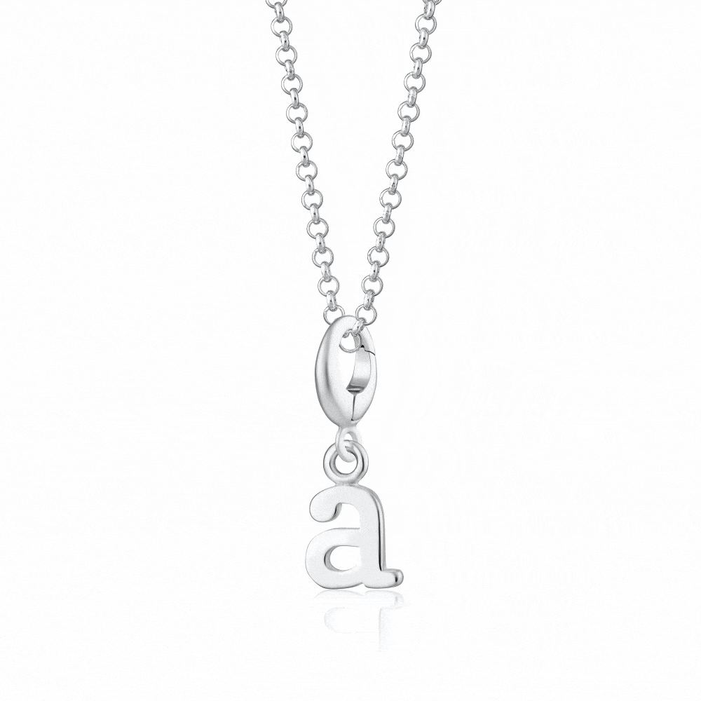 Silber Buchstaben Charm Halskette | Shop Nory