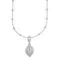 Silberner Löwenkopf Satellitenkette Charme Halskette | Shop Nory