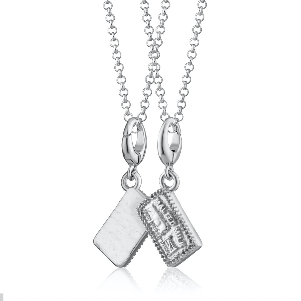Silber Malz Milch Keks Charm Halskette | Shop Nory