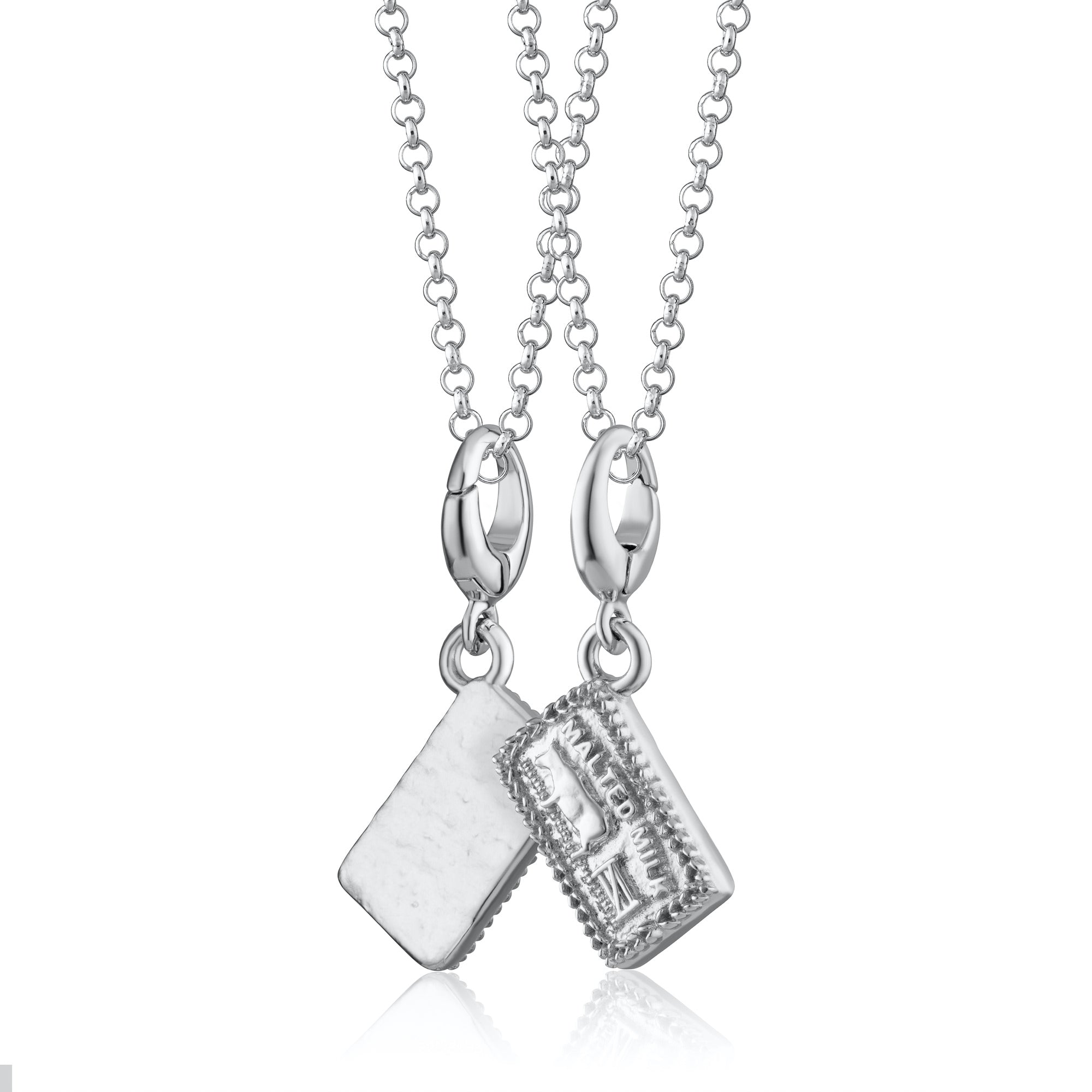 Silber Malz Milch Keks Charm Halskette | Shop Nory