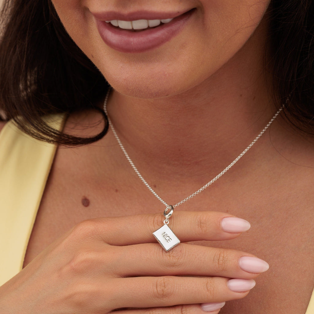 Silber Schönes Keks Charm Halskette | Shop Nory