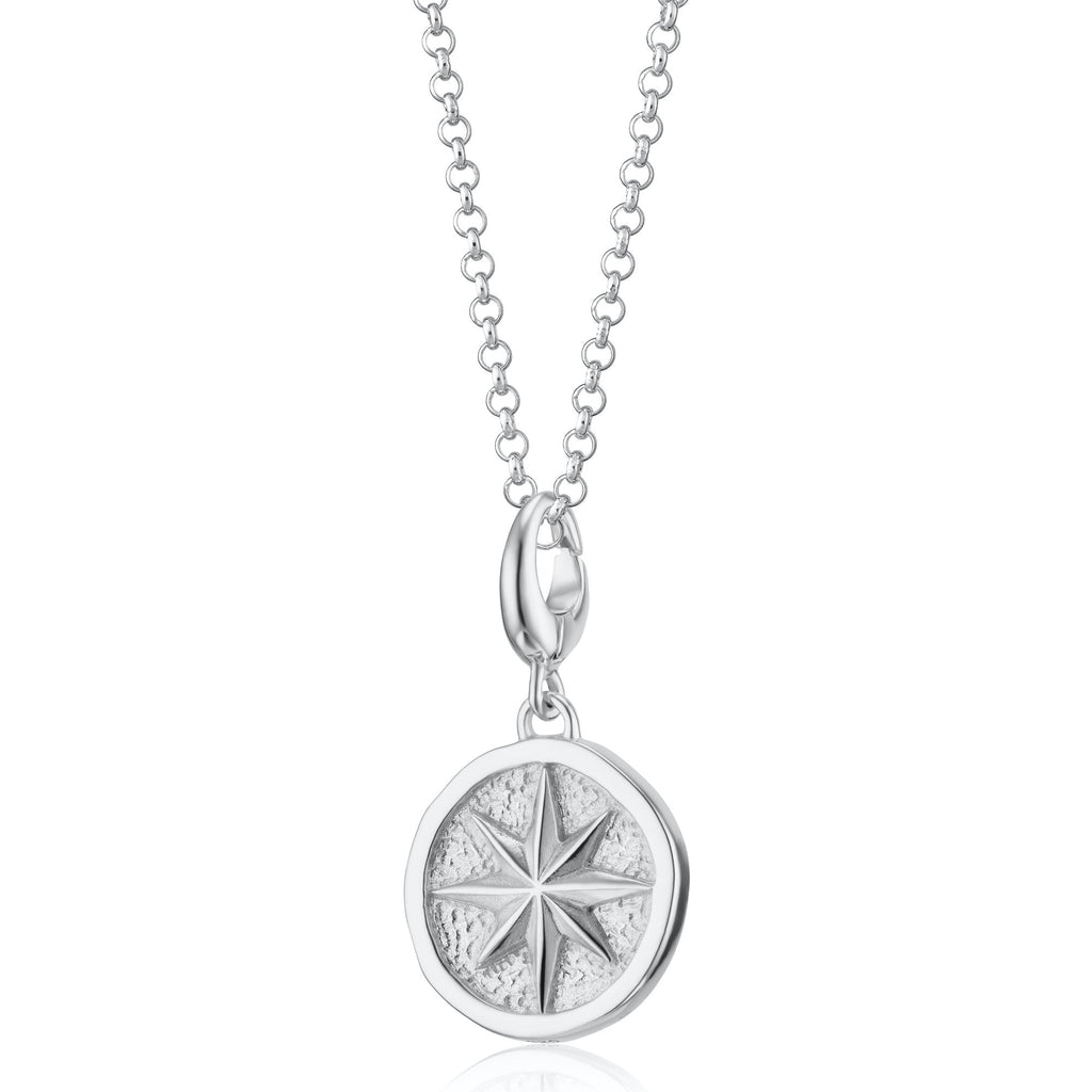 Silberner Nordstern Charm Anhänger Halskette | Shop Nory