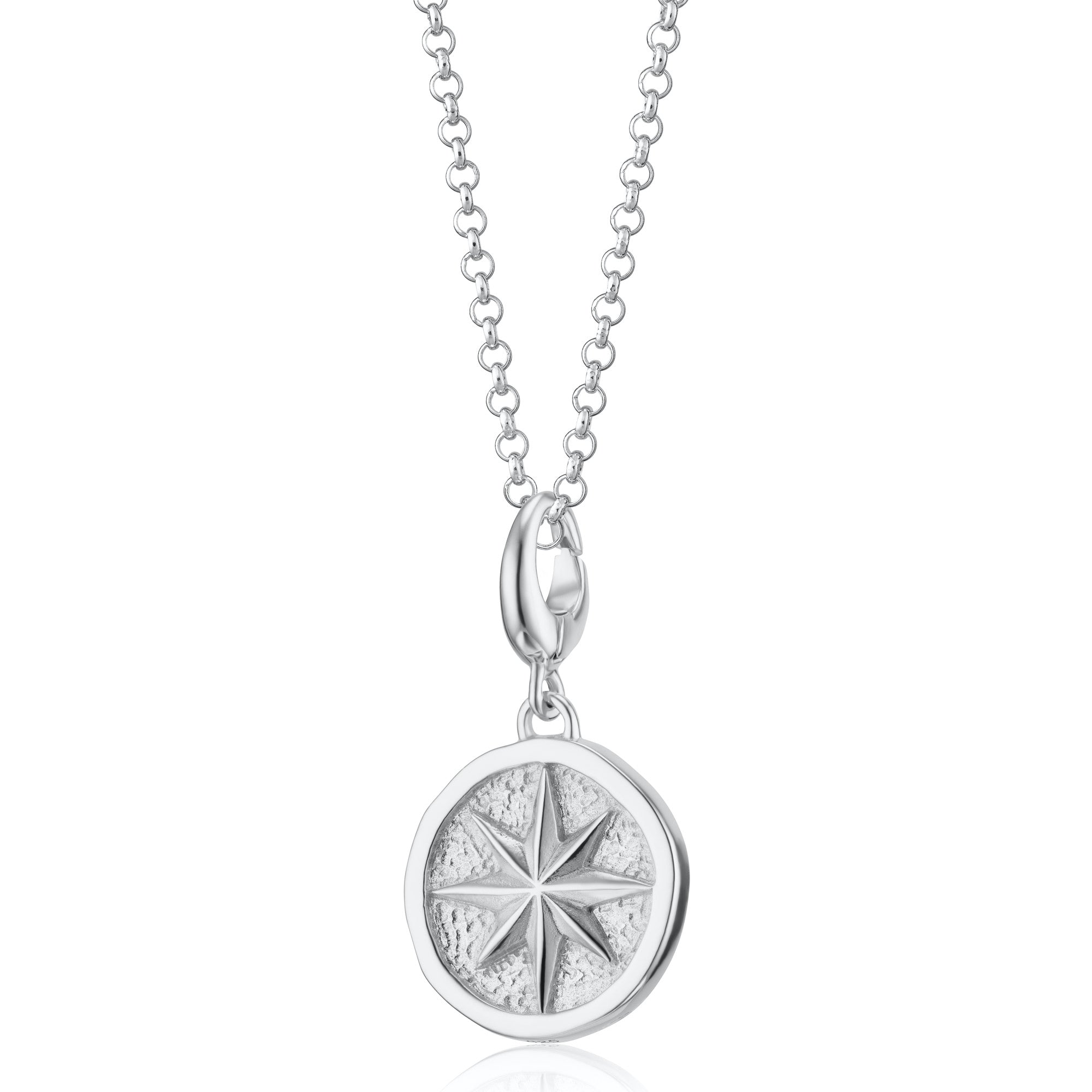 Silberner Nordstern Charm Anhänger Halskette | Shop Nory