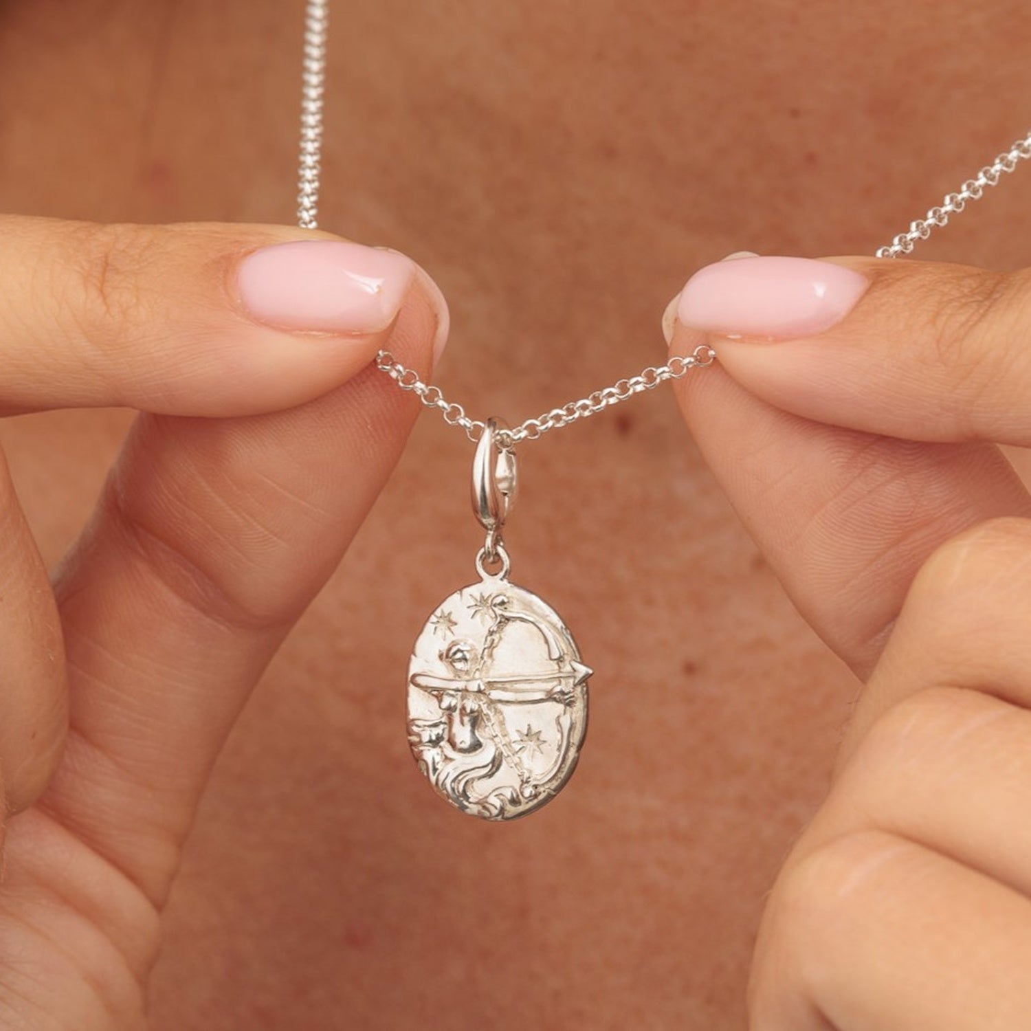 Silber Schütze Zodiac Charm Halskette | Shop Nory
