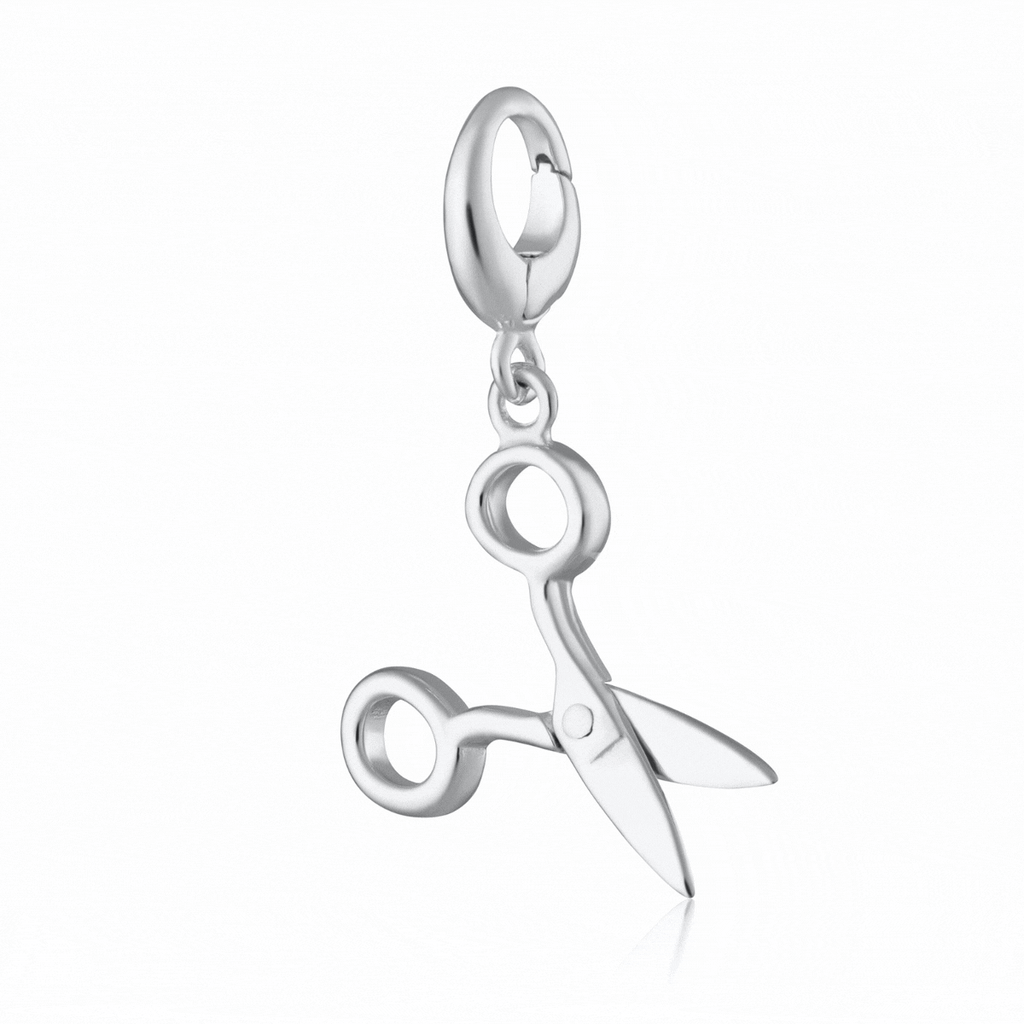 Silberne Scheren Charm-Halskette | Shop Nory