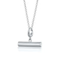 Silber T-Bar Charme Halskette | Shop Nory