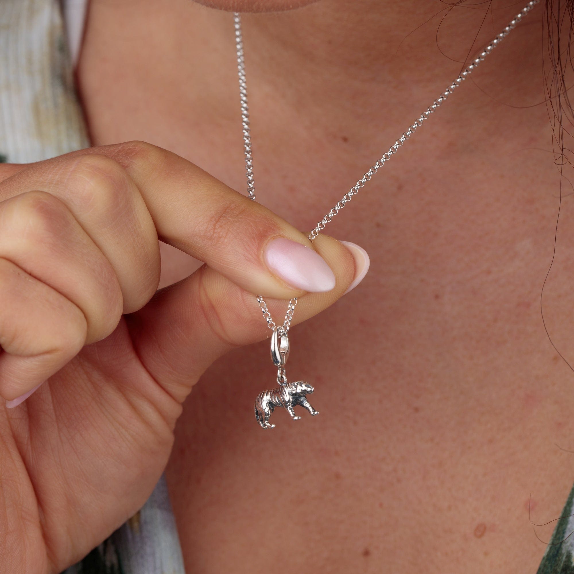 Silber Tiger Charm Halskette | Shop Nory