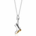 Silber Wellington Stiefel Charm Halskette | Shop Nory