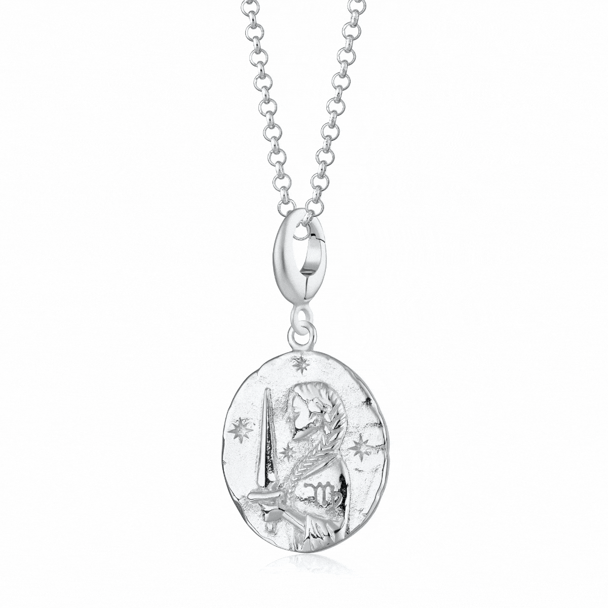 Silber Zodiac Charm Halskette | Shop Nory