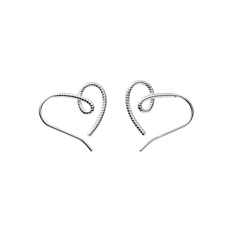 Love Twisted Hollow Design Herz Creolen | Shop Nory