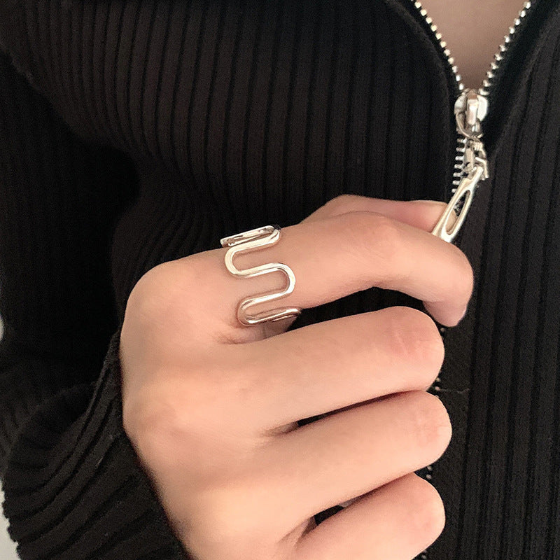 Einfacher geometrischer Bogenring | Shop Nory