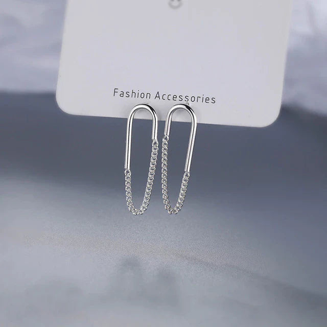 Einfache geometrische Quastenohrringe | Shop Nory